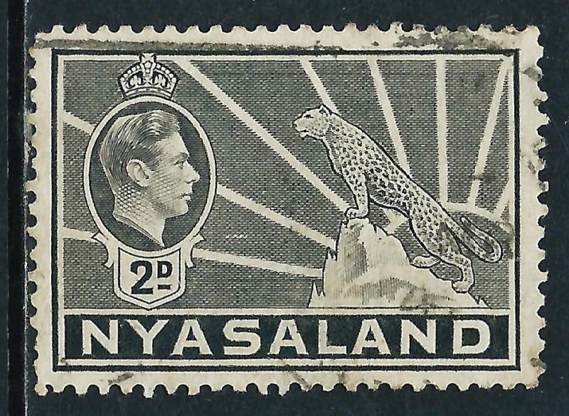 Nyasaland Protectorate, Sc #57, 2d Used