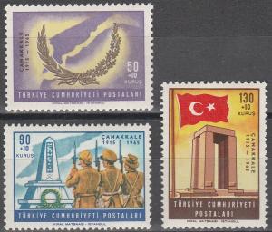 Turkey #B107-9 MNH F-VF (SU3926)