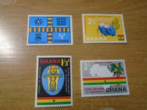 Ghana  #  42-45  MNH