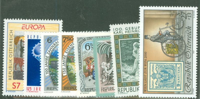 Austria #1726/B368 Mint (NH) Single (Complete Set)