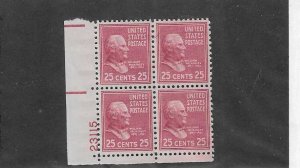 US SCOTT# 829 PLATE BLOCK OF 4 MNH SCV $5.50