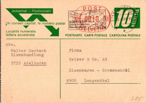 Switzerland, Worldwide Government Postal Card