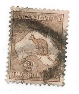 1915 Australia Sc43 2sh Kangaroo used