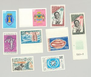 Senegal Yvert #297-301, 313-314, 320-321 9v Imperf 