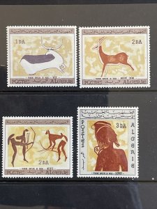 1967 Algeria Wall Paintings Stamps Complete Set Sc# 365-8, MNH SCV $28+