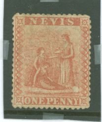 Nevis #9 Unused Single