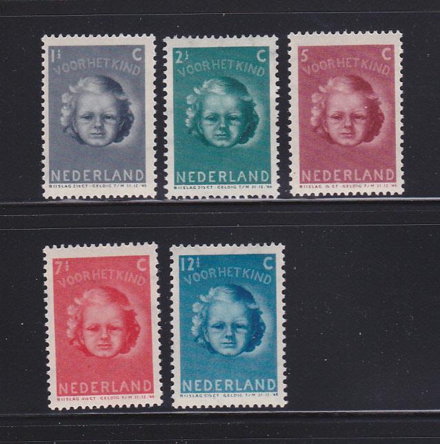 Netherlands B154-B158 Set MH Children (D)