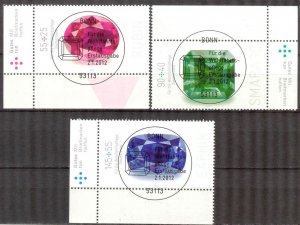 Germany 2012 Minerals Gemstones Mi. 2901/3 Used CTO