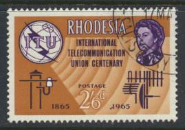 Rhodesia   SG 353  SC# 202    Used  ITU Centenary  see details 