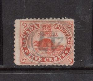 Canada #15 Used With Ideal 4 Ring 47 Three Rivers Cancel