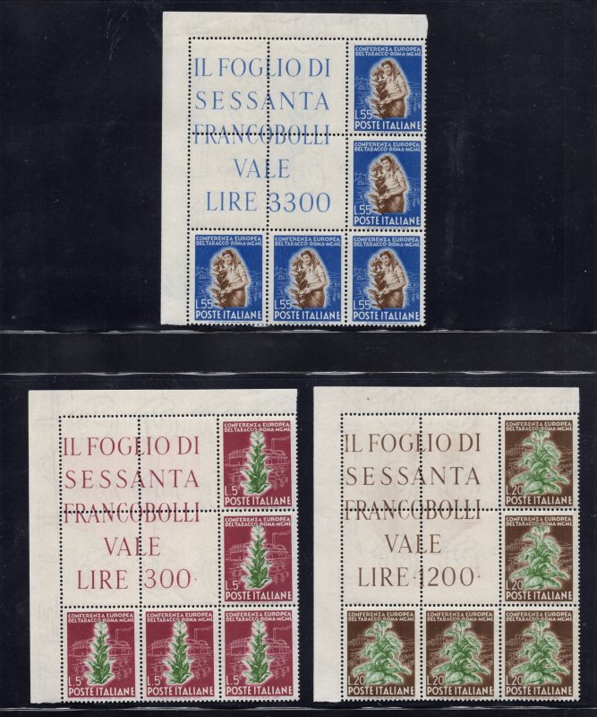 Tobacco No. 629/631 Five Corner Block - MNH