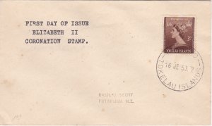 Tokelau # 4, Coronation of Queen Elizabeth, First Day Cover