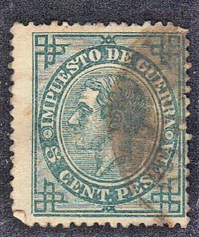 SPAIN SC # MR5 USED 5c 1876 KING ALFONSO XII