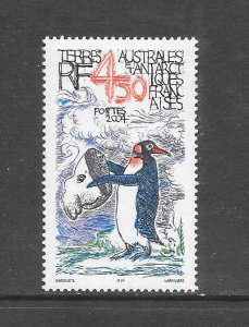 FRENCH SOUTHERN ANTARCTIC TERRITORY #343 PENGUIN MNH