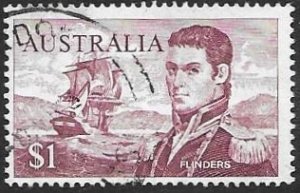 Australia 415a   1966   $1  VF Used  ( 15x14)