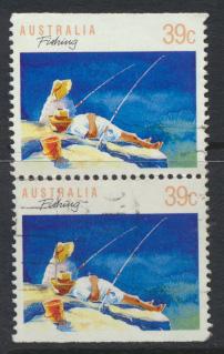 Australia SG 1179  SC# 1109  Fishing pair Used / FU  see details