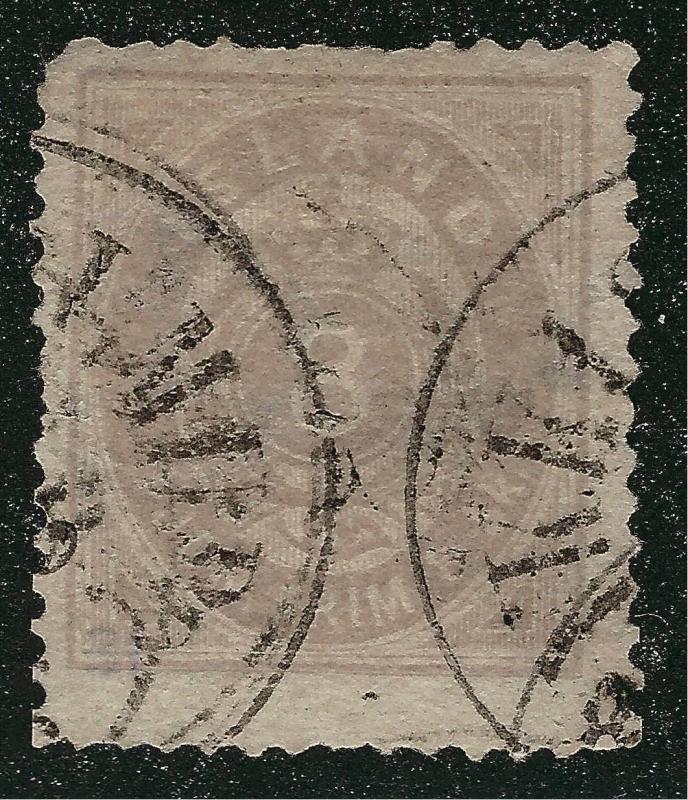 Iceland Facit TJ2 SC #O2 Used F-VF w/ faults & 2018 CERT SCV $900 Tough Stamp!