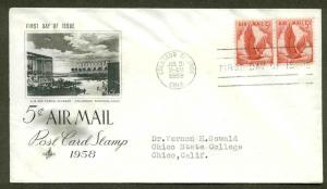 C50 HAWAII FDC HONOLULU, HI ARTCRAFT CACHET UNADDRESSED 