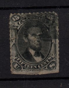 USA 1866 15c Lincoln Spacefiller used WS36837