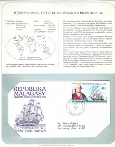Malagasy Republic 525 FDC