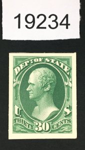 MOMEN: US STAMPS # O66P4 PROOF ON CARD LOT #19234