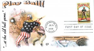 #4341 Take Me Out to the Ballgame QCR FDC