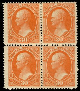 #O23  Scott CV $2300  #O23 F/VF+ OG NH/VLH, Block, Bottom stamps NH, well cen...