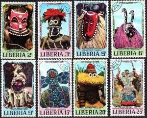 Liberia Sc #541-548 Used