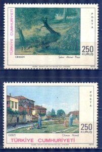 Turkey 1972 Art Paintings Mi. 2255/6 MNH