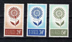 Cyprus Scott 244-246 Mint hinged (Catalog Value $35.75)