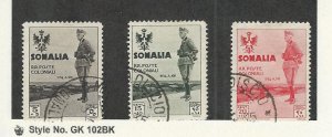 Somalia - Italy, Postage Stamp, #B38, B40-B41 Used, 1935, JFZ