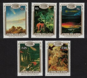 Cook Is. Appearance of Halley's Comet Paintings 1986 MNH SG#1058-1062