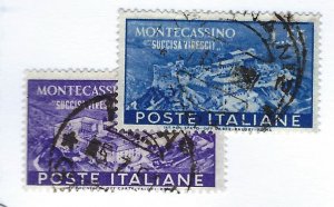 Italy SC#579-580 Used F-VF SCV$51.90...Worth a Close Look!