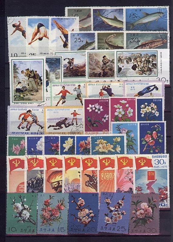 NORTH KOREA, MINI COLLECTION USED, VERY NICE !	