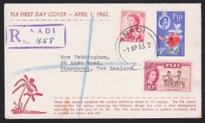 FIJI 1963 9d & 10d definitives on FDC......................................B4405