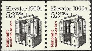 # 2254 MINT NEVER HINGED 1900'S ELEVATOR