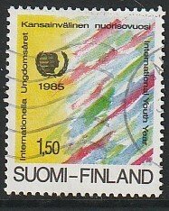 1985 Finland - Sc 729 - used VF - 1 single - International Youth Year