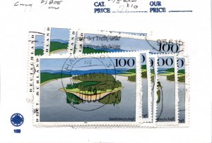 Germany, Postage Stamp, #1805 (10 Ea) Used, 1996 Saalelandschft (AC)