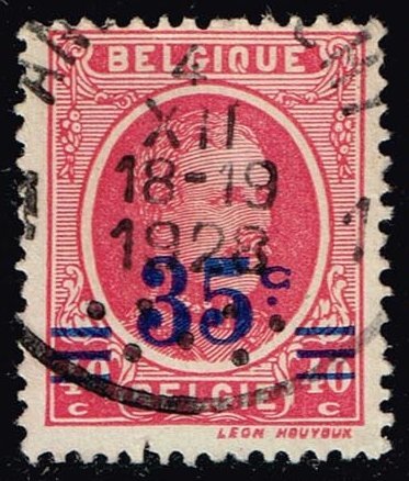 Belgium #193 King Albert I - Surcharged; Used (0.25)