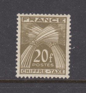 France, Scott J79 (Yvert TT77), MLH