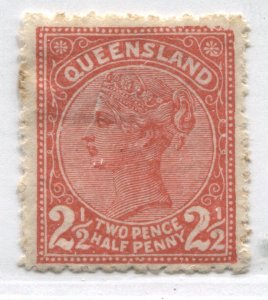  Queensland QV 1890 2 1/2d mint o.g. hinged 
