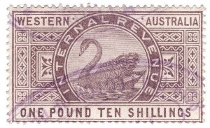 (I.B) Australia - Western Australia Revenue : Internal Revenue  £1 10/- (1899)