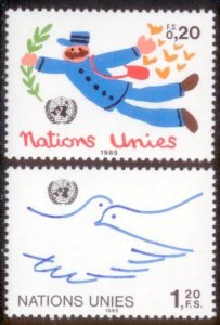 United Nations Geneva 1985 SC# 133-4 MNH-OG E124
