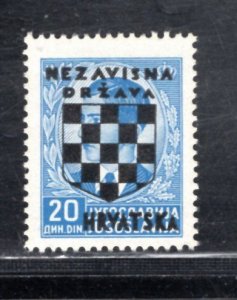 CROATIA SC# 22 FVF/MOG