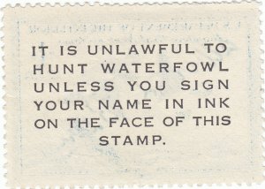 Scott # RW15 - $1 Bright Blue -1948 Federal Duck Stamp - Used