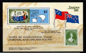 SAMOA SGMS573 1980 ZEAPEX 80 MNH