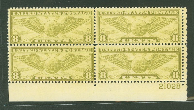 United States #C17 Mint (NH) Plate Block