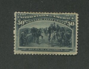 1893 United States Postage Stamp #240 Mint Hinged F/VF Disturbed Original Gum