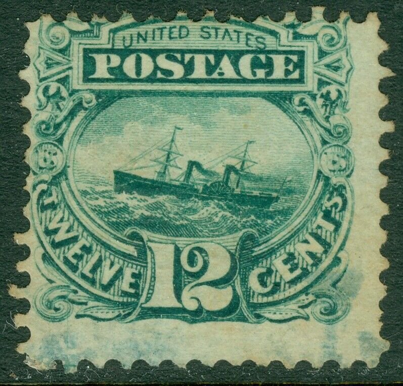 EDW1949SELL : USA 1869 Scott #117 Used. Light Blue cancel. Catalog $265.00.