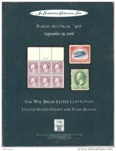 Brian Little US Stamps Auction Catalog # 307,VF